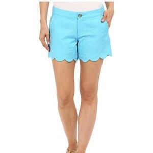 Lilly Pulitzer Buttercup shorts scalloped hem